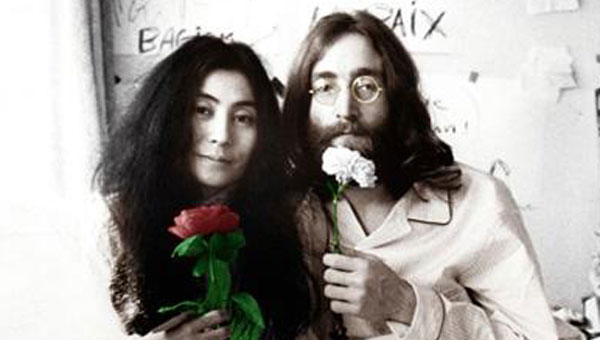 Pictured: Yoko Ono and John Lennon