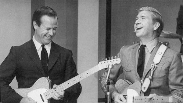 Pictured are Don Rich and Buck Owens.