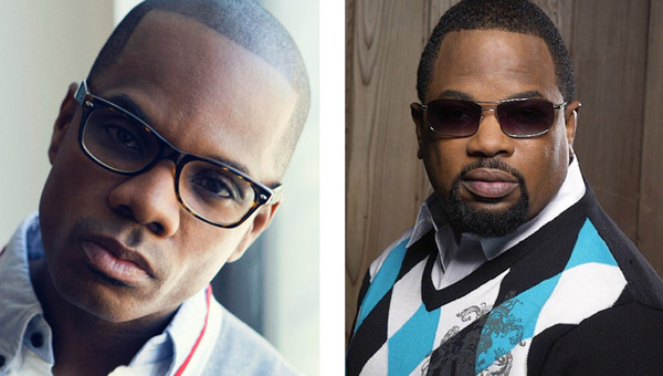 Pictured are Kirk Franklin and Hezekiah Walker