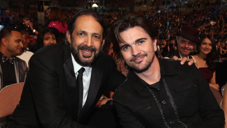 Juan Luis Guerra and Juanes at the 13th annual Latin GRAMMY Awards