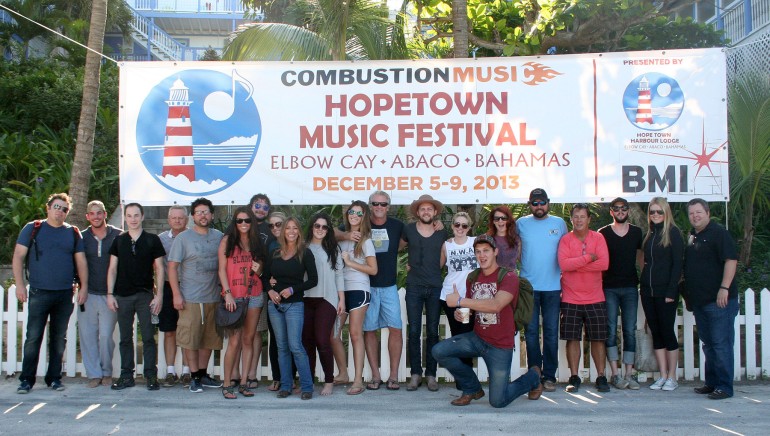 Combustion Music, BMI, and the Hope Town Harbour Lodge partnered December 5-9, 2013, for the inaugural Hope Town Music Festival in the Bahamas.