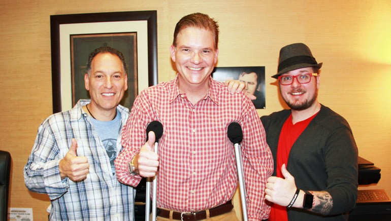 Pictured: (L-R) BMI songwriter Jon D’Agostino, BMI’s Perry Howard, songwriter Adam Searan