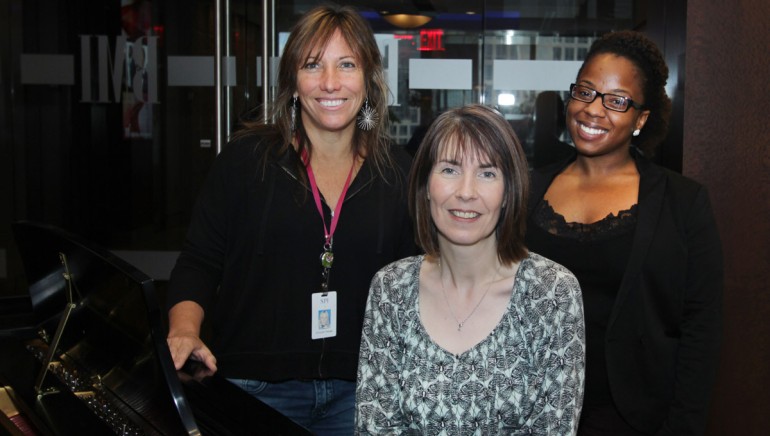 Pictured (L-R) are: BMI’s Consuelo Sayago; Tara Bolger, International Manager, IMRO; and BMI’s Crystal Ross.
