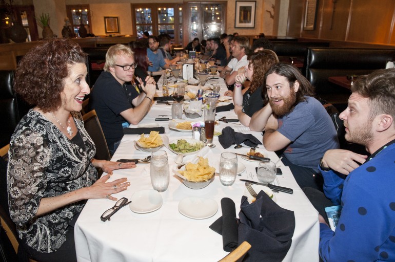 Guests enjoy dinner at Cantina Laredo during the SXSW Film Festival March 15, 2015, in Austin, TX.