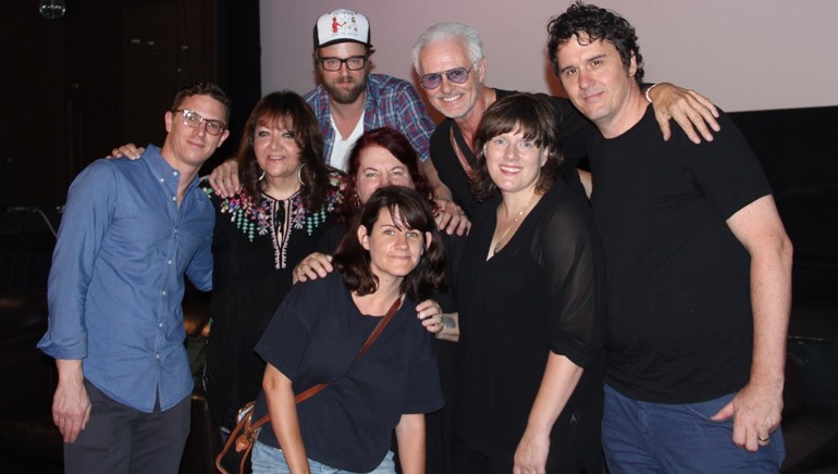 Pictured (L-R) at BMI’s ‘Don’t Knock the Rock’ roundtable are: BMI’s Doreen-Ringer Ross; actor, writer, producer and director Joshua Leonard; director Allison Anders; moderator Michael Des Barres; BMI composer Heather McIntosh; director J. Davis; and music supervisor Tiffany Anders (pictured front center)