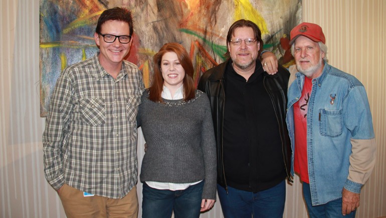 Stampley Family.jpg: Pictured (L-R): BMI’s Perry Howard, BMI songwriters Tara, Tony and Joe Stampley.