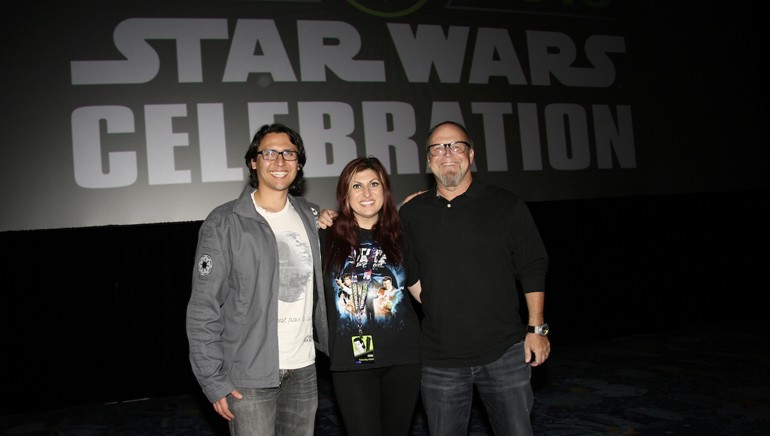 Music editor Sean Kiner, BMI’s Anne Cecere and BMI composer Kevin Kiner at the 2015 Star Wars Celebration in Anaheim, CA.