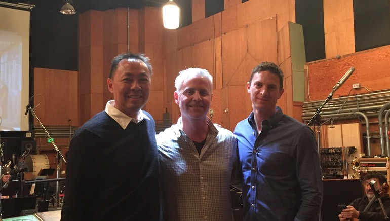 Pictured (L-R) are: BMI’s Ray Yee, BMI composer Blake Neely and his agent, Andrew Zack of Gorfaine/Schwartz.