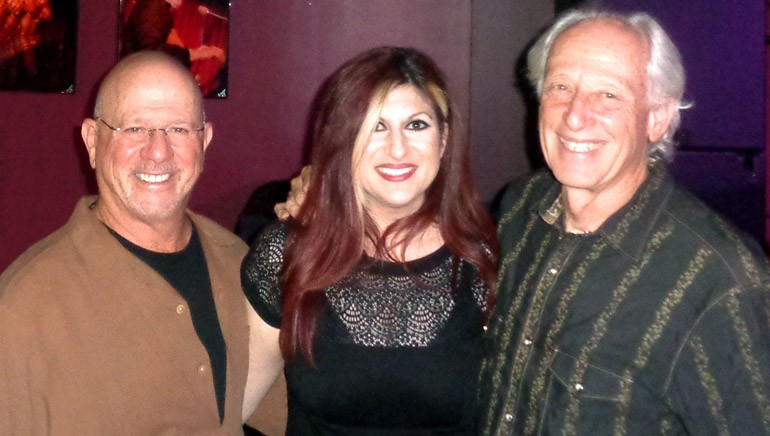 Pictured: BMI composer Mike Post; BMI’s Anne Cecere; and BMI composer Don Peake pause for a photo during the ASMAC luncheon.