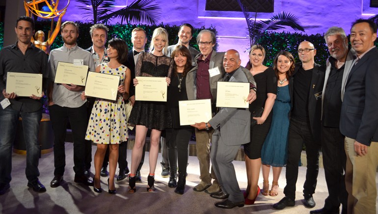 Pictured (L-R)  at the SCL Emmys nominee reception at Montage Beverly Hills are: BMI composer and 2016 Emmy award winner Mac Quayle, BMI composer and nominee Duncan Thum, BMI composer and 2016 Emmy award winner Sean P. Callery, BMI composer and nominees Kate Micucci, Abel Korzeniowski, Riki Lindhome and Chris Bacon, BMI’s Doreen Ringer-Ross, BMI composer and nominee Jeff Beal, BMI composer, nominee and Television Academy Governor Rickey Minor, BMI’s Anne Cecere and Evelyn Rascon, Television Academy Governor Michel Levine, SCL President Ashley Irwin and BMI’s Ray Yee.