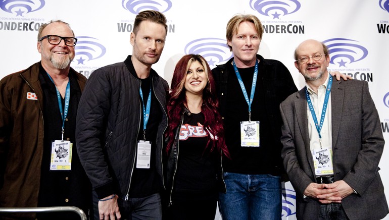 Pictured (L – R) at Disney’s “Greatest Superheroes of Music” panel are: BMI composers Kevin Kiner and Brian Tyler, BMI’s Anne Cecere, BMI composer Tyler Bates and moderator and film music journalist Jon Burlingame.