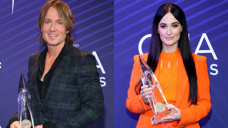 Pictured are Keith Urban and Kacey Musgraves.