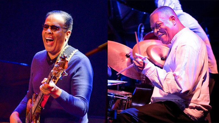 Pictured are 2022 NEA Jazz Masters Stanley Clarke and Billy Hart.