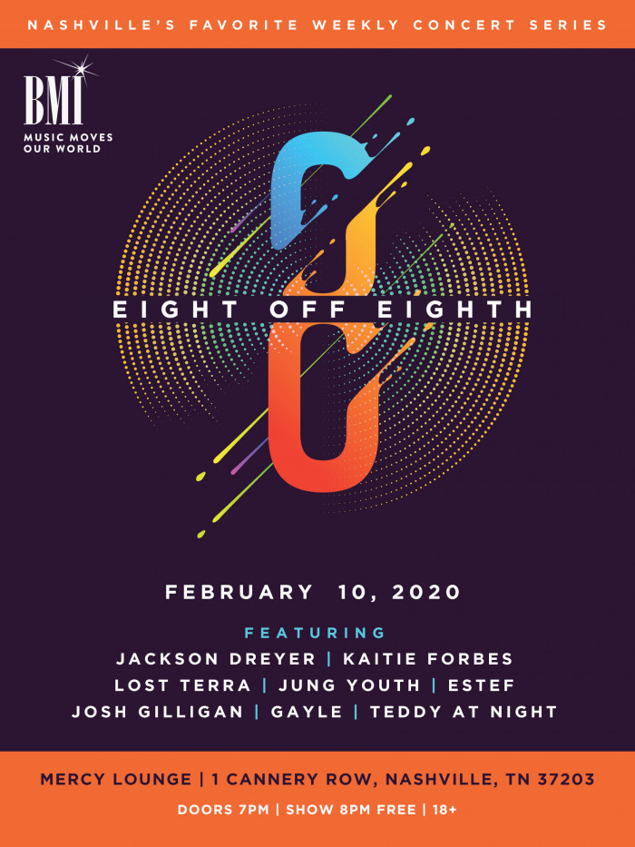 BMI presents…“8 off 8th” Nashville, TN February 10, 2020 Calendar