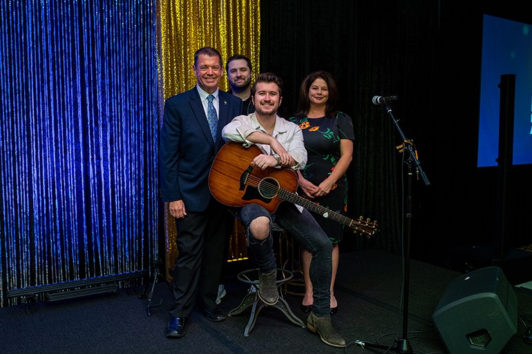 BMI SingerSongwriter Dylan Schneider Performs at Indiana Broadcasters