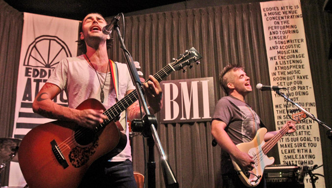 Nic Cowan captivates the crowd at BMI Presents at Eddie’s Attic Songwriter Series. 