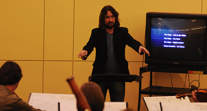 Alexander Rudd participates in BMI’s 2011 Conducting for the Film Composer Workshop.