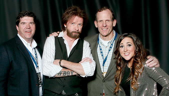 Pictured after the sold out show (left to right):  Commonwealth Broadcasting President/CEO and BMI Board Member Steve Newberry, Ronnie Dunn, BMI’s Dan Spears and Brinn Black.  