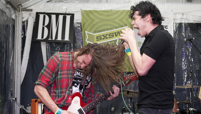 Pictured: New York Rivals perform  at BMI’s Easy Tiger showcase during SXSW 2012.