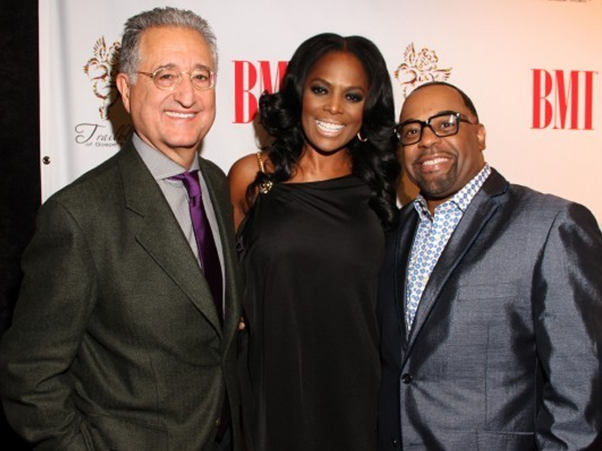 BMI President & CEO Del Bryant, BMI Vice President, Writer-Publisher Relations Catherine Brewton and 2013 BMI Trailblazers honoree Kurt Carr pause for a photo during the 14th Annual BMI Trailblazers of Gospel Awards Luncheon, held Friday, January 18 in Nashville.