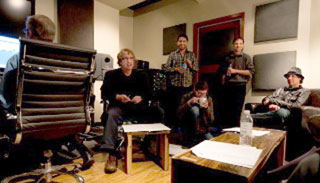 Participants work together during a 2009 session of Composing for the Screen.