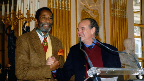 Ron Carter and Frédéric Mitterrand, French Minister of Culture and Communication.
