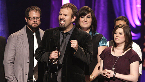 Casting Crowns win Artist of the Year at the 41st annual Dove Awards in Nashville.