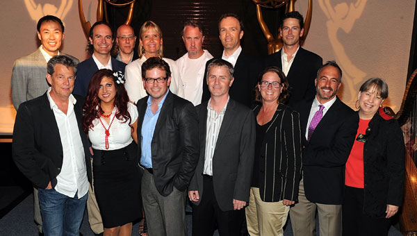 The Society of Composers & Lyricists (SCL) hosted its annual primetime Emmys reception honoring the 2010 nominees on August 19, and nominated BMI composers made up a large contingent of attendees. Pictured at the event are (front row) nominee David Foster; BMI’s Anne Cecere; nominees Dave Pierce (SOCAN) and Blake Neely; BMI’s Alison Smith and Michael Crepezzi; SCL Executive Director Laura Dunn; (back row): BMI’s Ray Yee; with nominees Kristopher Cater, Lawrence Shragge (SOCAN), Lolita Ritmanis, Alex Wurman, Michael McCuistion, and Edward Rogers.