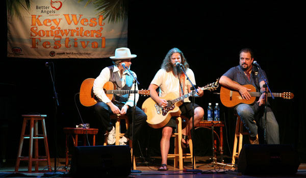 Robert Earl Keen, Jamey Johnson, and Raul Malo close-out the first evening of performances at the 2010 Key West Songwriters Festival.