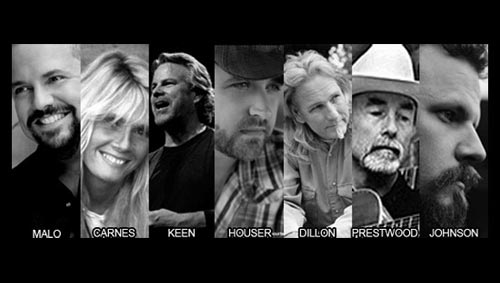 Raul Malo, Kim Carnes, Robert Earl Keen, Randy Houser, Dean Dillon, Hugh Prestwood and Jamey Johnson.