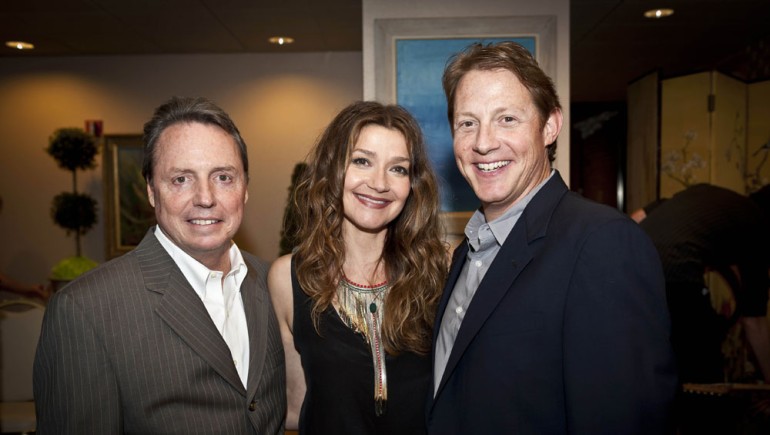 Pictured at BMI’s party celebrating Matraca Berg’s new album <em>The Dreaming Fields</em> are BMI’s Jody Williams, Matraca Berg, and BMI’s Clay Bradley.