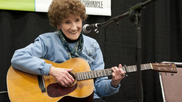 Pictured above: Hazel Dickens shows folks how it’s done at BMI’s “Songwriters Explain Everything” panel, held Thursday, March 17 during SXSW 2011.