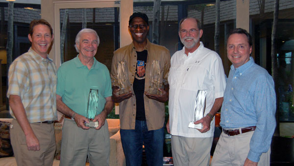 Pictured are BMI’s Clay Bradley, songwriter Dickey Lee, Keb Mo, songwriter Allen Reynolds, and BMI’s Jody Williams.