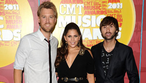 Lady Antebellum arrive at the 2011 CMT Music Awards in Nashville.