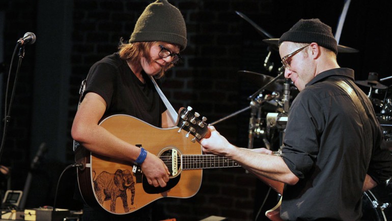 Brett Dennen and Guster’s Luke Reynolds perform at BMI’s annual Snowball on Wednesday, January 26 during Sundance 2011 in Park City, Utah.