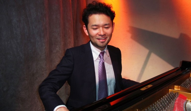 Yusuke Nakamura celebrates winning the Composer’s Prize at the annual Thelonious Monk International Jazz Competition.
