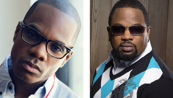 Pictured are Kirk Franklin and Hezekiah Walker
