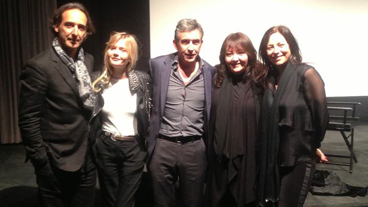 Pictured at the Weinstein Company’s screening of <em>Philomena</em> are (L-R): composer Alexandre Desplat, actress Sophie Kennedy Clark, actor/writer Steve Coogan, BMI’s Doreen Ringer-Ross and Kraft - Engel Management’s Laura Engel.