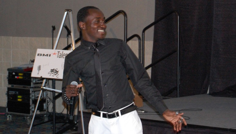 Pictured: BMI Talent Showcase winner Eric Ackaah