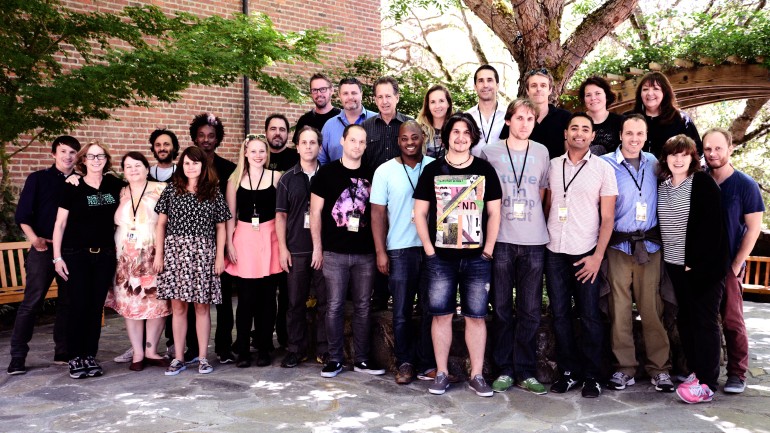 Lab fellows, creative advisors and program staff pictured at the Sundance Institute Music and Sound Design Labs at Skywalker Sound.