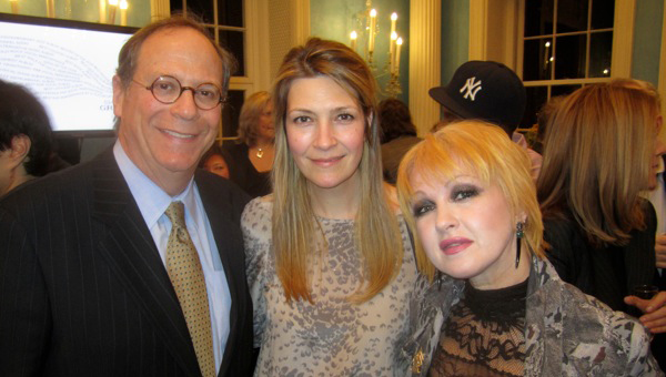 Pictured: BMI’s Charlie Feldman, BMI's Samantha Cox and BMI songwriter/performer Cyndi Lauper.