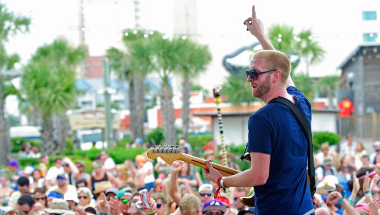 Aaron Winters of Space Capone performs on the BMI stage at Hangout Music Fest on Sunday, May 19, 2013, in Gulf Shores, AL.