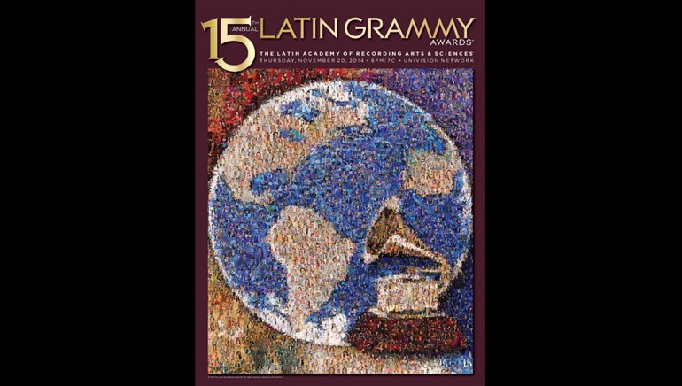 The official artwork for the 15th Annual Latin GRAMMY Awards, created by Roy Feinson.