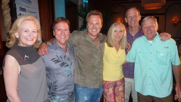 Pictured L-R after the performance are:  National Restaurant Association President & CEO Dawn Sweeney, FRLA Board Chair and General Manager of The Ritz-Carlton-Amelia Island JimMcManemon, BMI songwriter Shane Minor, FRLA President & CEO Carol Dover, BMI’s Dan Spears and FRLA’s Walt Dover.