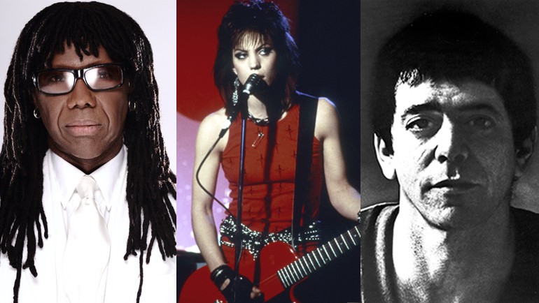 Pictured: Nile Rodgers, Joan Jett and Lou Reed