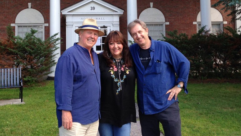 (L-R): composer George S. Clinton, BMI’s VP Film/TV Relations, Doreen Ringer-Ross, and department Chair Rick Baitz.