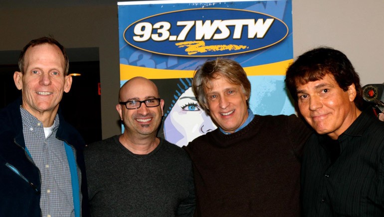 Pictured after the workshop (l to r): BMI’s Dan Spears, Jeff Cohen, WSTW-FM Program Director Mike Rossi, Doug James.