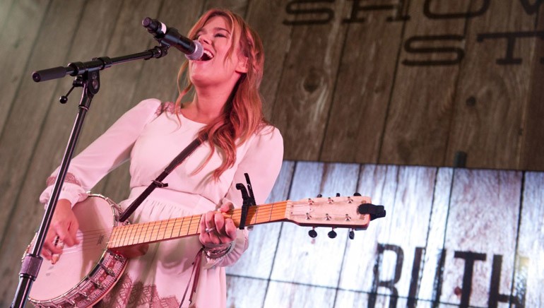 Pictured: Ruth Collins performs on the AT&T Stage during the CMA Festival Fan Fair on June 5, 2014, in Nashville, TN.