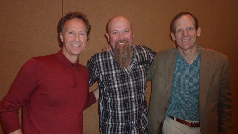 Pictured after the seminar (l to r): President of Hospitalitylawyer.com and coordinator of Choice Conference legal sessions Stephen Barth, Kendell Marvel, BMI's Dan Spears.