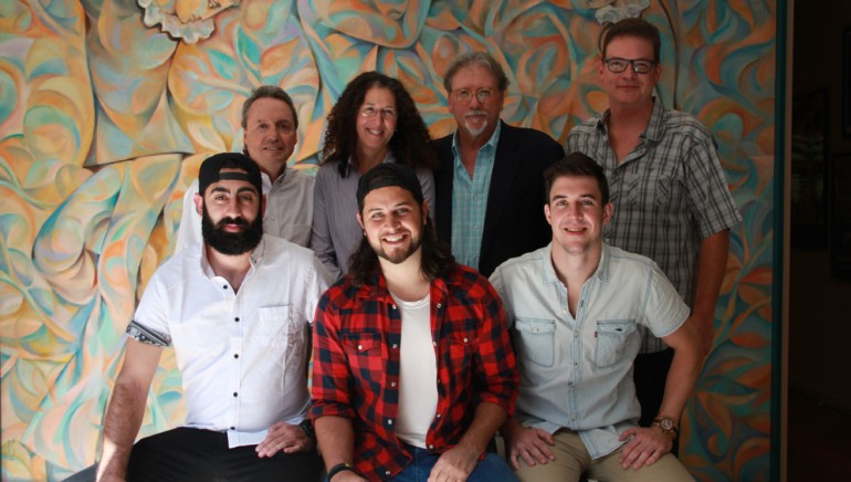 Pictured: (L-R) Front row: The Lookout Music’s Chase Lauer, BMI affiliate Tyler Filmore, The Lookout Music’s John Gurney. (Back row) BMI’s Jody Williams, Adams and Reese attorney Linda Edell Howard, Vandermont Music Group’s Doug Howard, BMI’s Perry Howard.